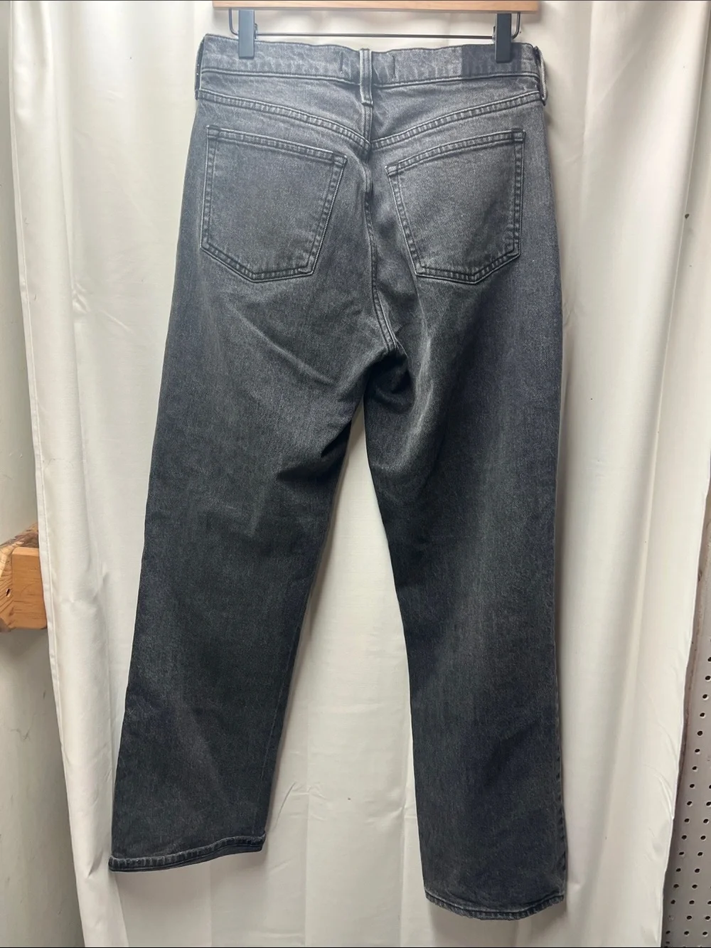 Abercrombie and Fitch Gray Black Curve Love Low Rise Baggy Jean- 26 - Picture 6 of 6